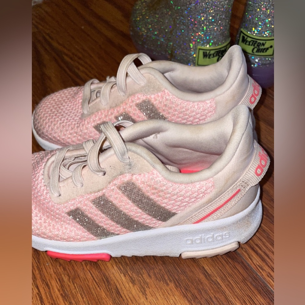 Pink toddler adidas